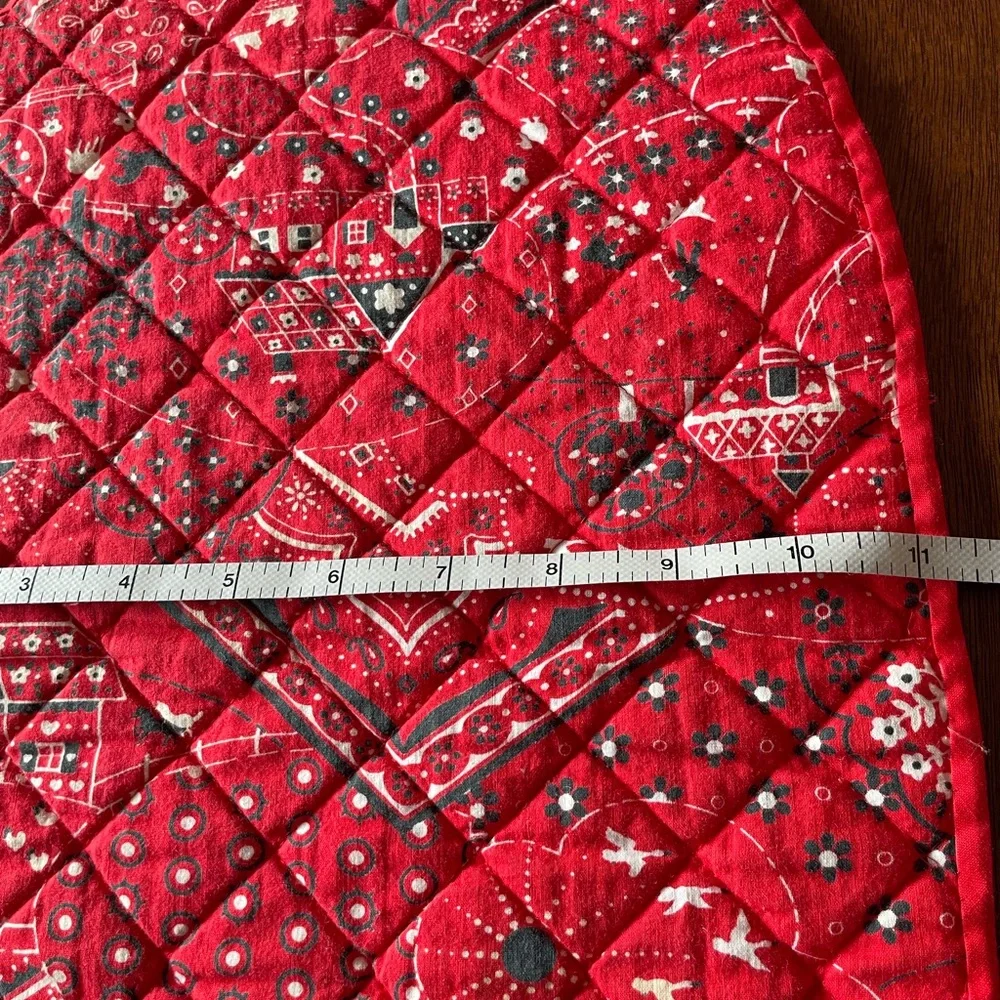 Vintage quilted red